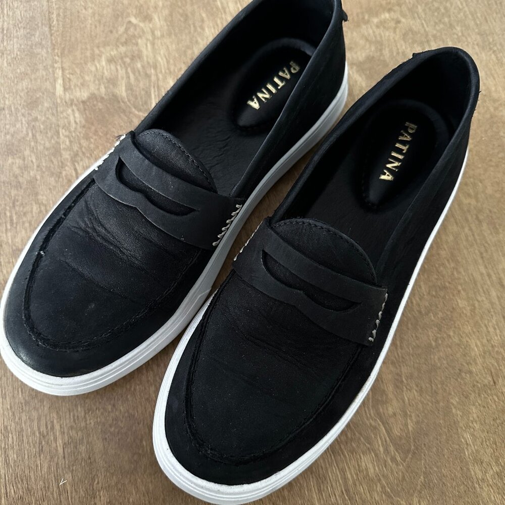 Portland Leather Co black loafers